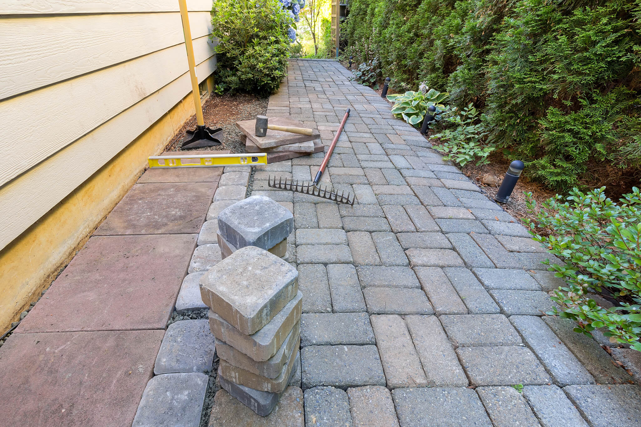 Hardscaping in Fletcher project 3